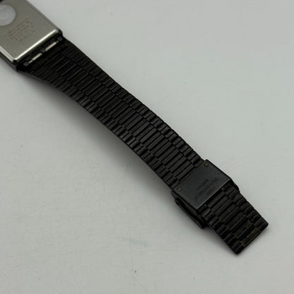 22mm Working Vintage Ladies Citizen CQ Black Dial & Strap Quartz Watch 8 Inches