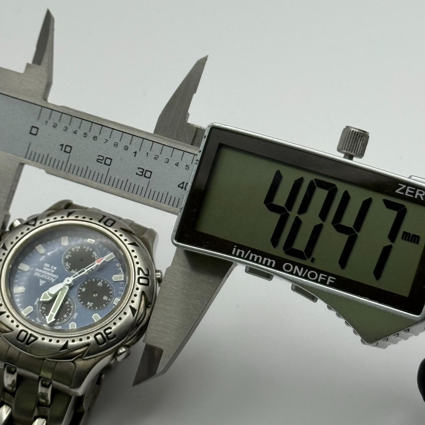 Accurist Men's Chronograph Alarm Quartz Watch WR 100 40mm PARTS REPAIR