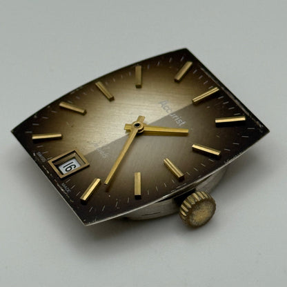 FHF ST 96-4 Watch Movement Running Accurist Date Manual Vintage Parts 25.9mm