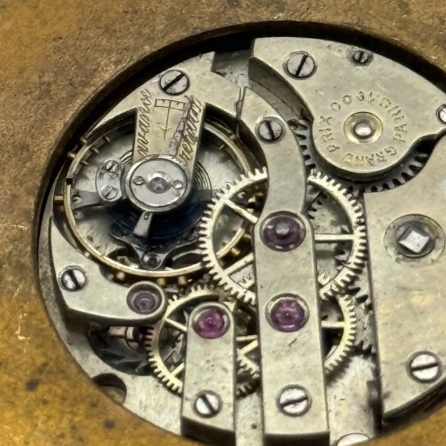 Paris Grand Prix 1900 Watch Movement Manual Wind Vintage Parts Repair 36.9mm