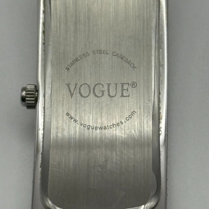 Vogue Ladies Quartz Watch Rectangular Silver Tone Bracelet 16mm PARTS REPAIR