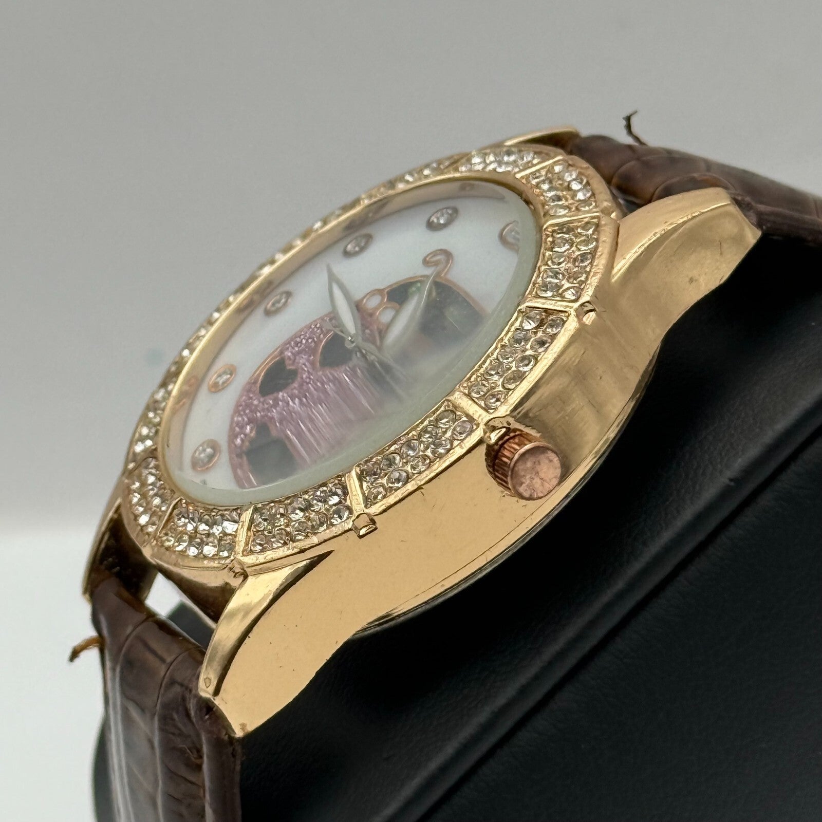 39mm Working Kings Jewelled Lady Bird 6544-3 Quartz Watch 9 Inches New Battery