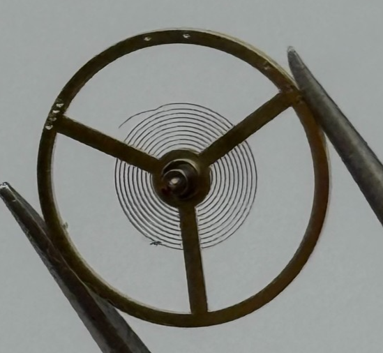 c.603 Balance Wheel Complete And Spring 10 1/2’’’ Watch Movement Parts NOS