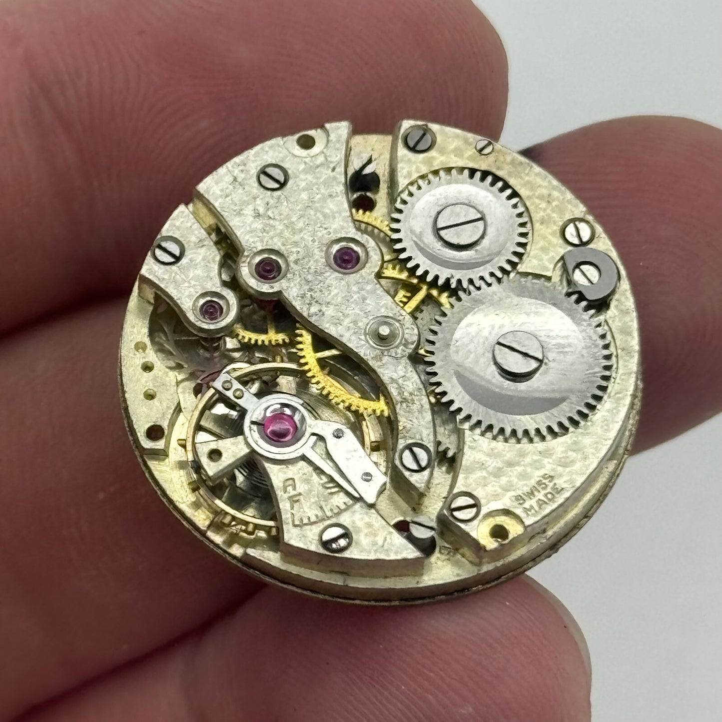 27mm Mens AS 554 Rare Swiss Trench Watch Manual Wind Movement PARTS REPAIR