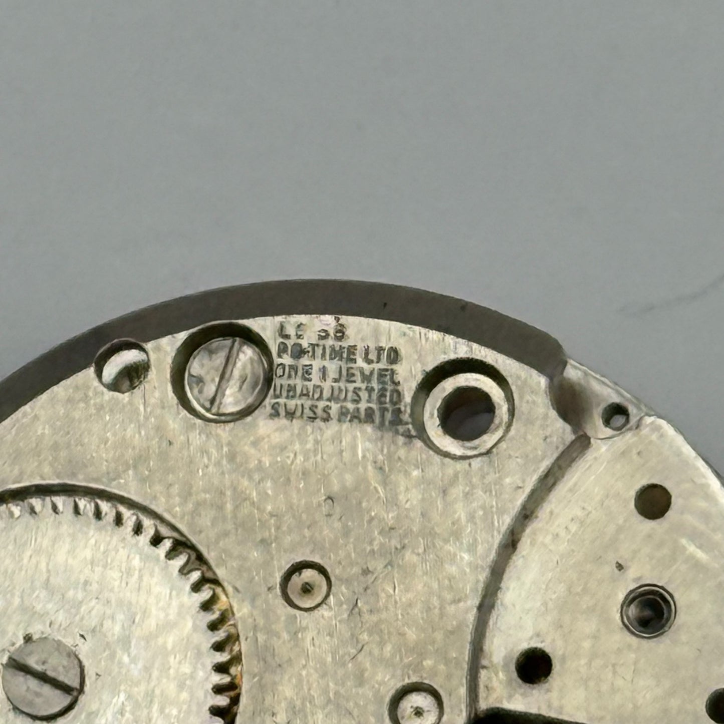 Sonceboz ES 55 Watch Movement PG Time Manual Wind Vintage Parts Repair 27mm