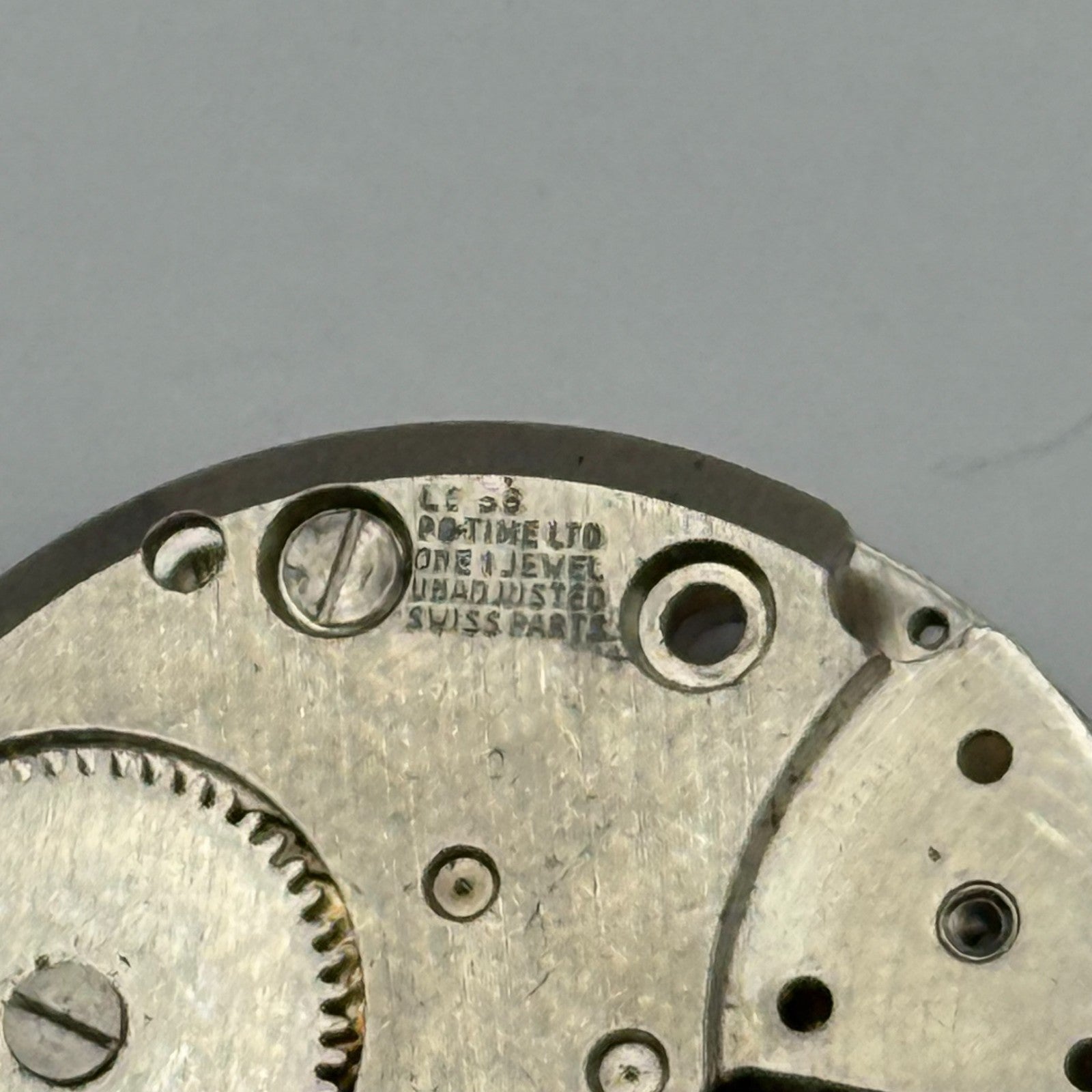 Sonceboz ES 55 Watch Movement PG Time Manual Wind Vintage Parts Repair 27mm