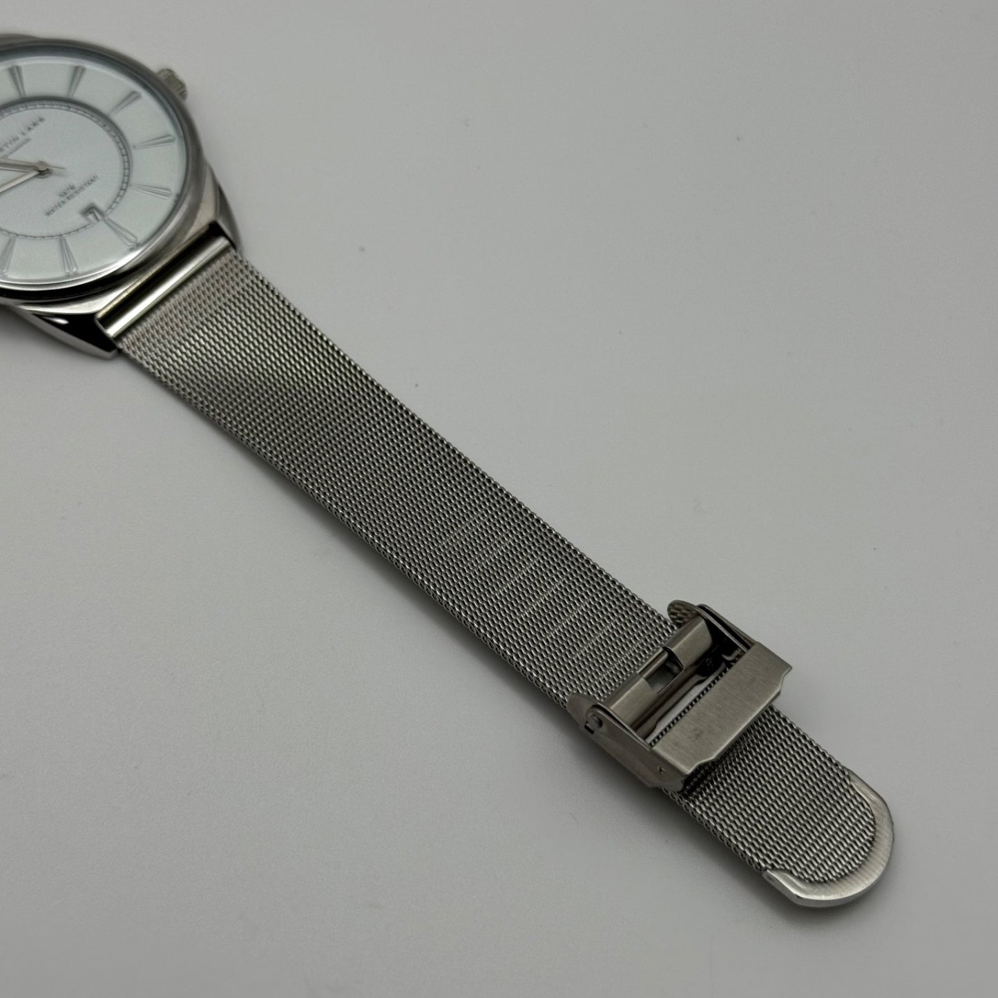 Christian Lars Diamond Watch Boxed 42mm Unisex Date Dial Steel Boxed 7 Inches