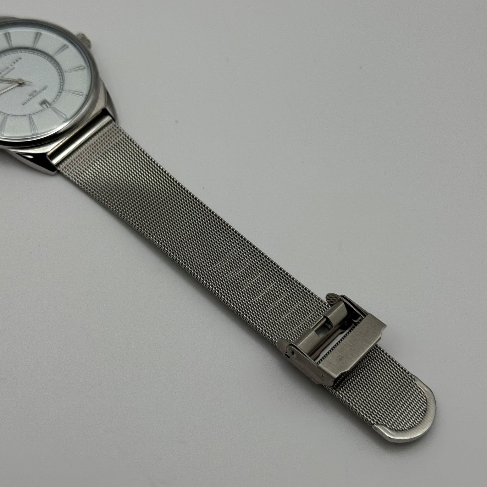 Christian Lars Diamond Watch Boxed 42mm Unisex Date Dial Steel Boxed 7 Inches