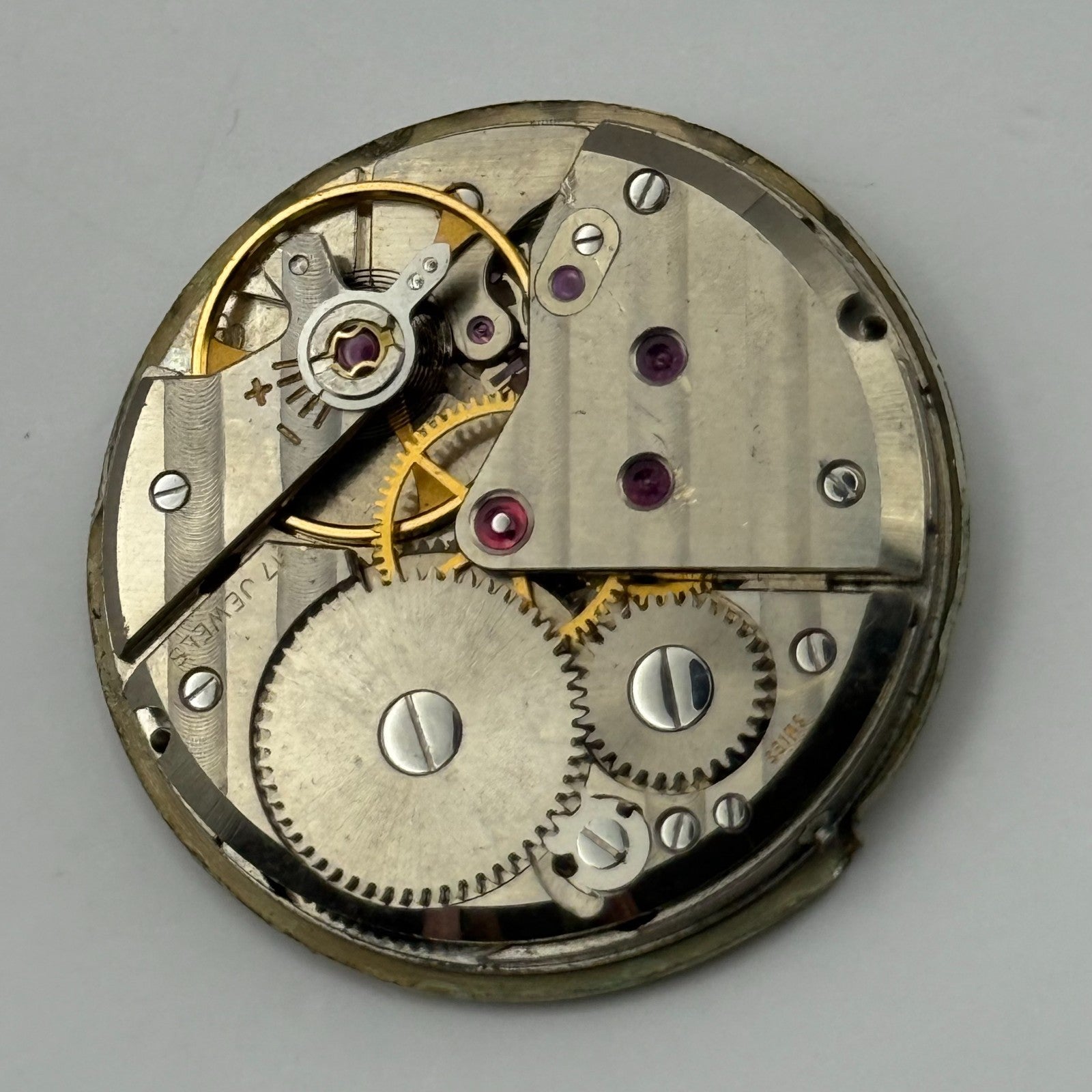 ETA 1120 Watch Movement Garrard Manual Wind Vintage Swiss Parts Repair 26.5mm