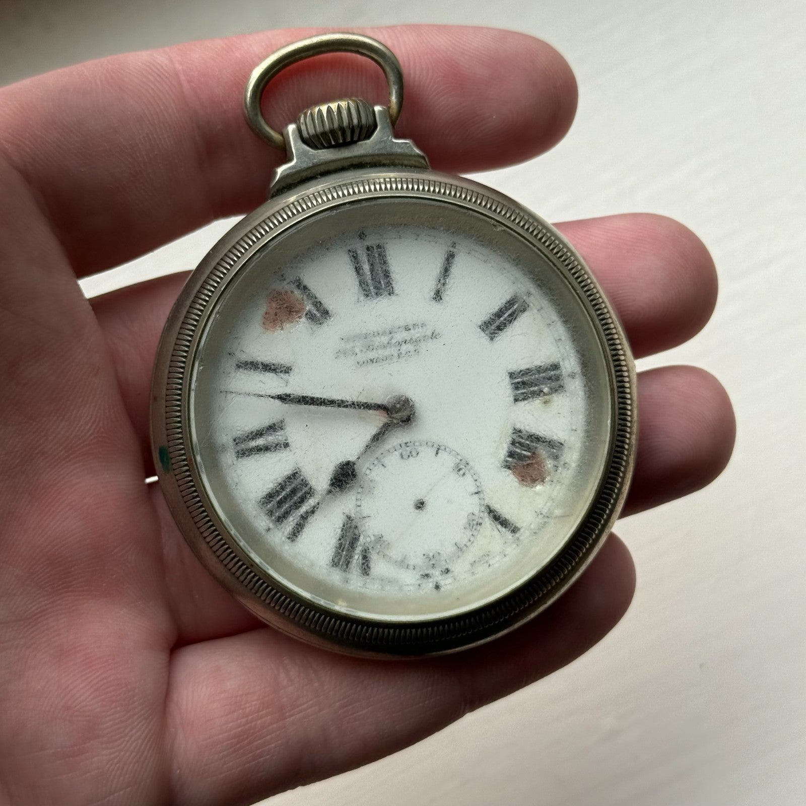 Winegartens Railway Regulator Cortebert Cal 534 Screw Case Pocket Watch Running