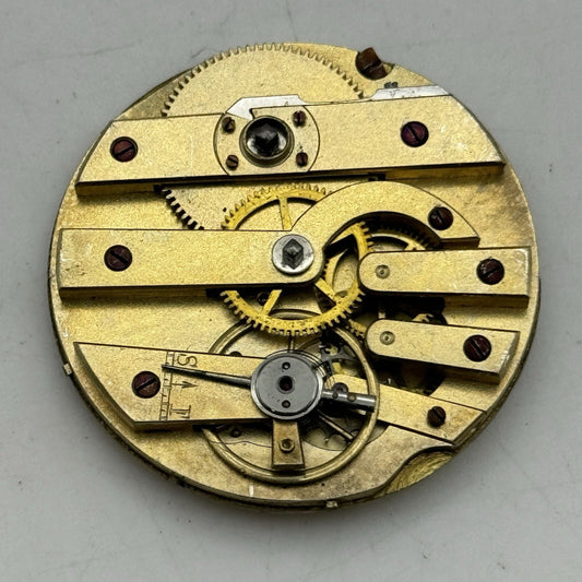 38.4mm Quality Cylinder Watch Movement No Dial Hands FOR PARTS Restore