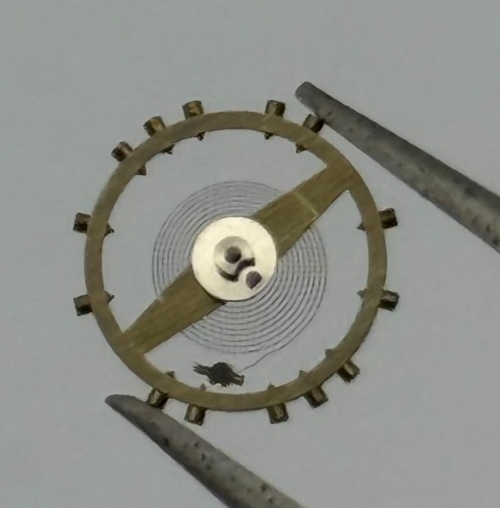 AS 500 Balance Wheel Complete And Spring 6 1/2’’’ 427 Watch Movement Parts NOS