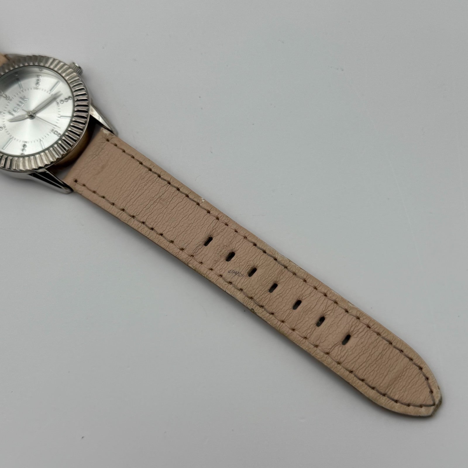 FCUK French Connection Time Ladies Quartz Watch Crystal Markers Working 33mm