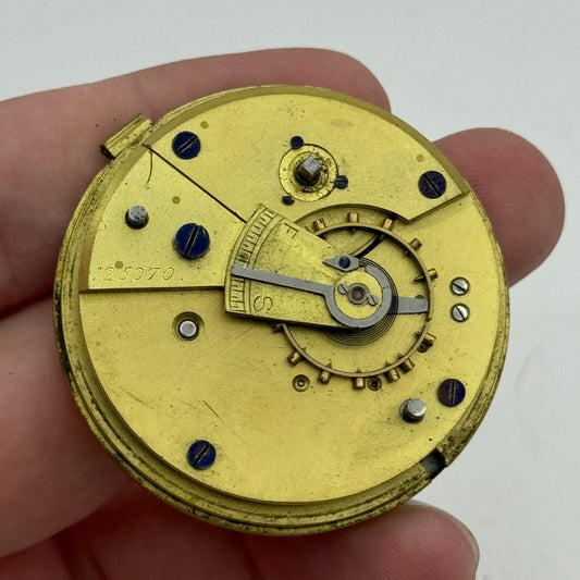 44.9mm Antique J G Graves Sheffield English Express Lever Pocket Watch Movement