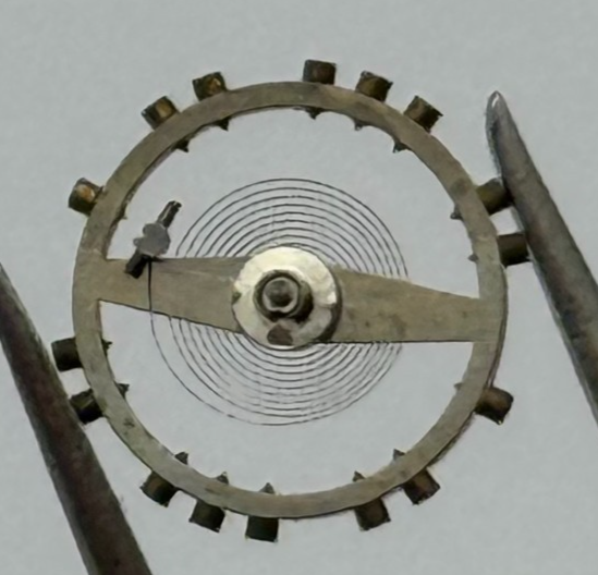 AS 970 Balance Wheel Complete And Spring 28 M Watch Movement Parts NOS