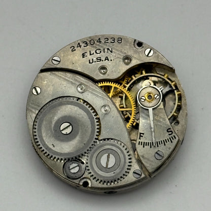 1921 Antique 3/0s Elgin 463 Model 3 American Watch Movement PARTS REPAIR SPARES