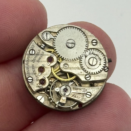 20.1mm Ladies Possibly Movado Art Deco Manual Wind Swiss Watch Movement PARTS