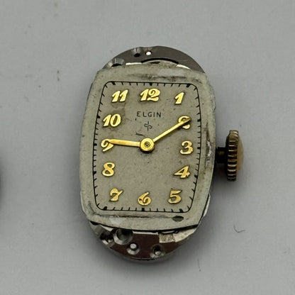 Elgin Grade 541 Model 2 Watch Movement 1951 21/0s American Parts Repair Ladies