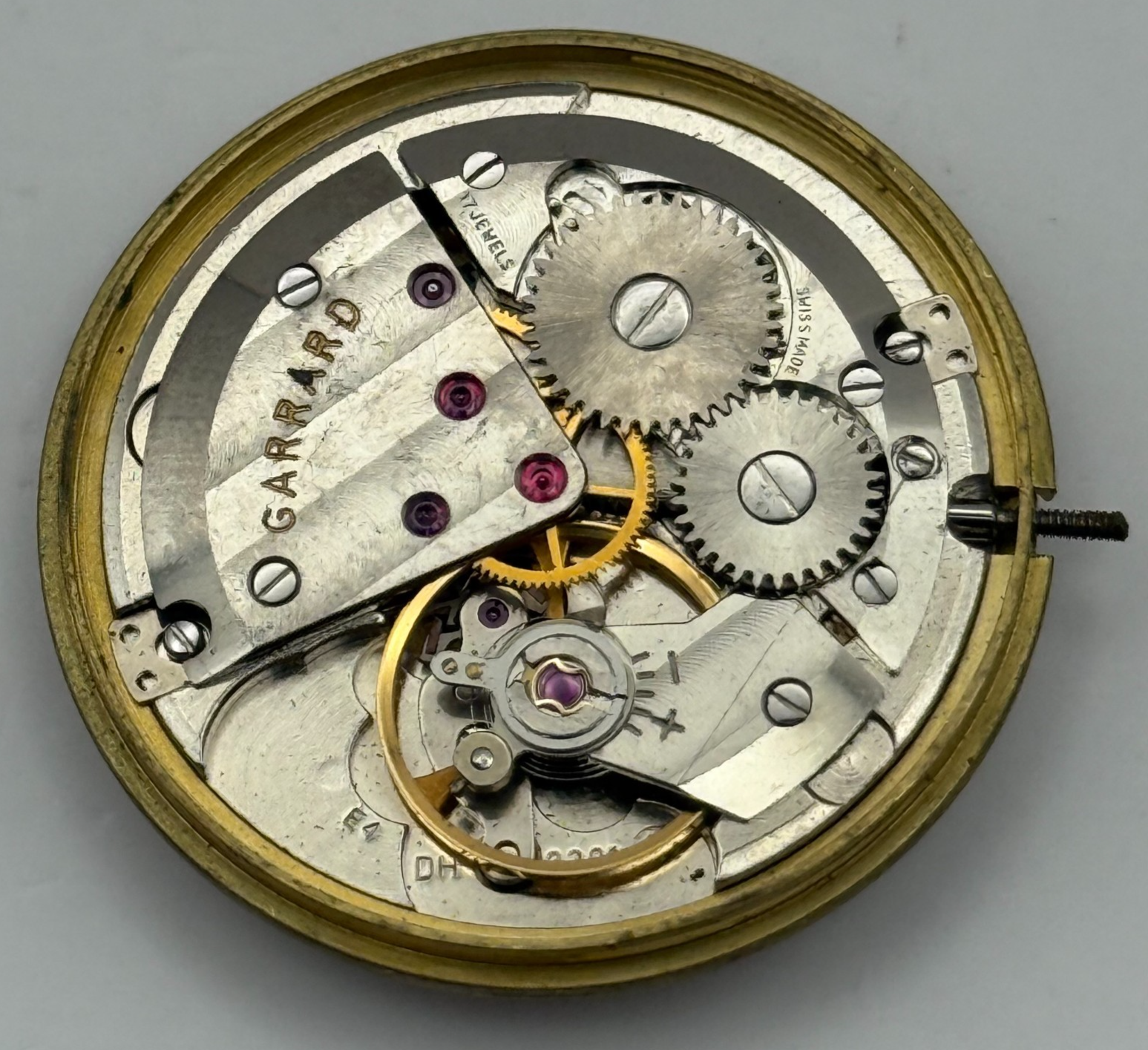 ETA 2391 Watch Movement Garrard Manual Wind Vintage Swiss Parts Repair 29.3mm