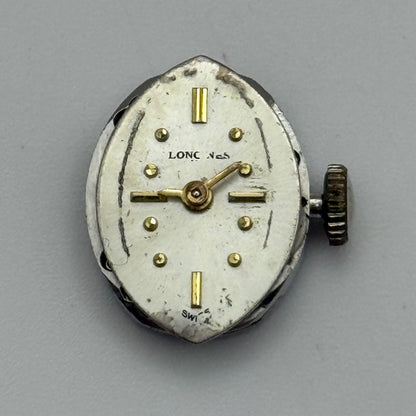 Longines 410 Watch Movement Running Manual Wind Vintage Swiss Parts 12.9mm