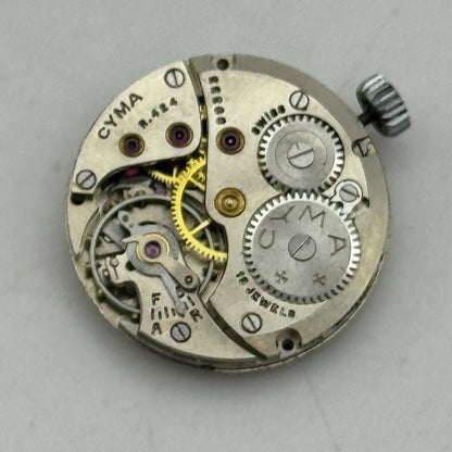19.7mm Ladies Cyma R.424 Balance Ok Nice Finish Sub Seconds Watch Movement PARTS