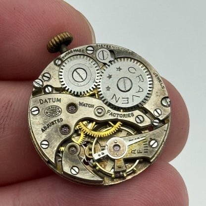 23.6mm Running Craven High Grade 15 Loose Trench Watch Movement Manual Wind PART