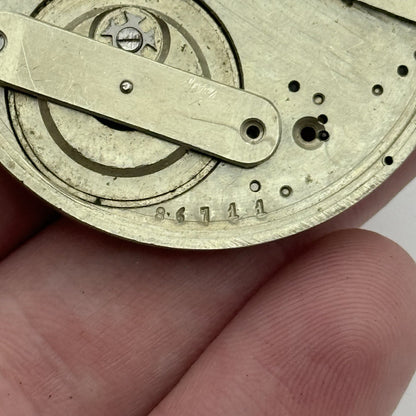 45.2mm High Grade Jules Jurgensen Style Pocket Watch Movement To Restore Parts
