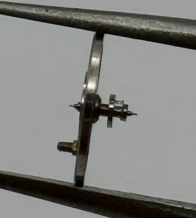 Brac 2051 Balance Wheel Complete And Spring  5½’’’ 69 M Watch Movement Parts NOS