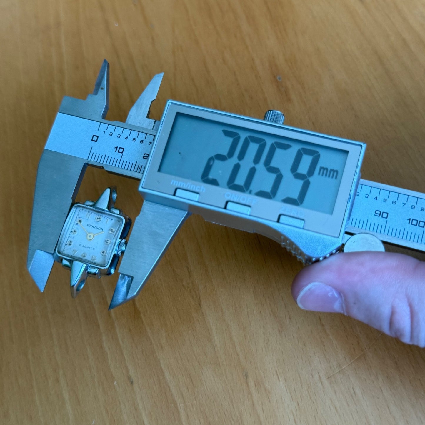 19mm Running Vintage Morgan Basis Watch 15 Jewels Manual Wind FOR PARTS / REPAIR