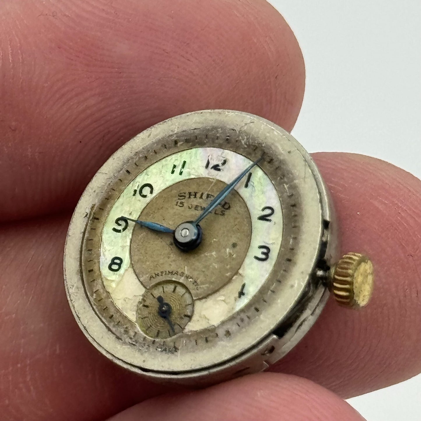 19.7mm Shield Peseux P 220 Manual Wind Swiss Made 15 Jewels Watch Movement PARTS