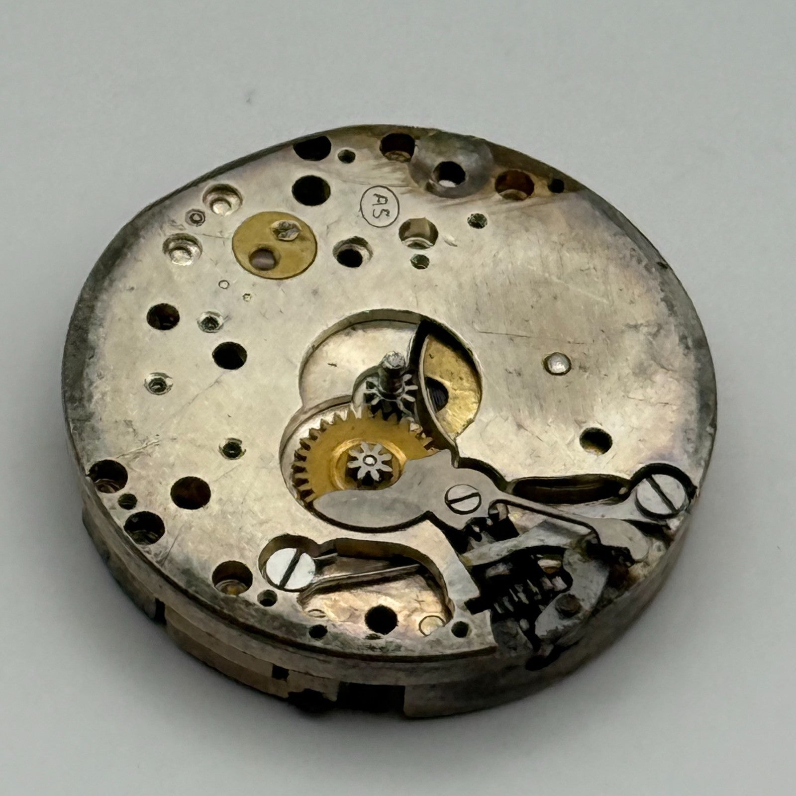 AS A Schild Swiss Watch Movement Manual Wind Vintage Parts Repair Spares 23.5mm