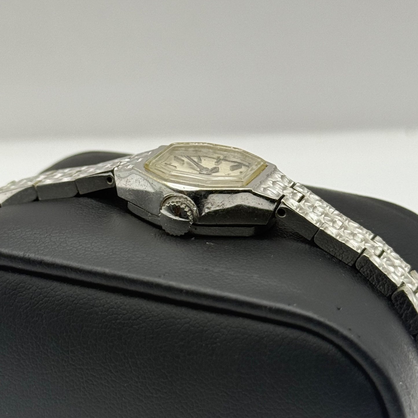 19mm Running Vintage Ladies Rotary Swiss Silver Tone Manual Wind Watch PARTS