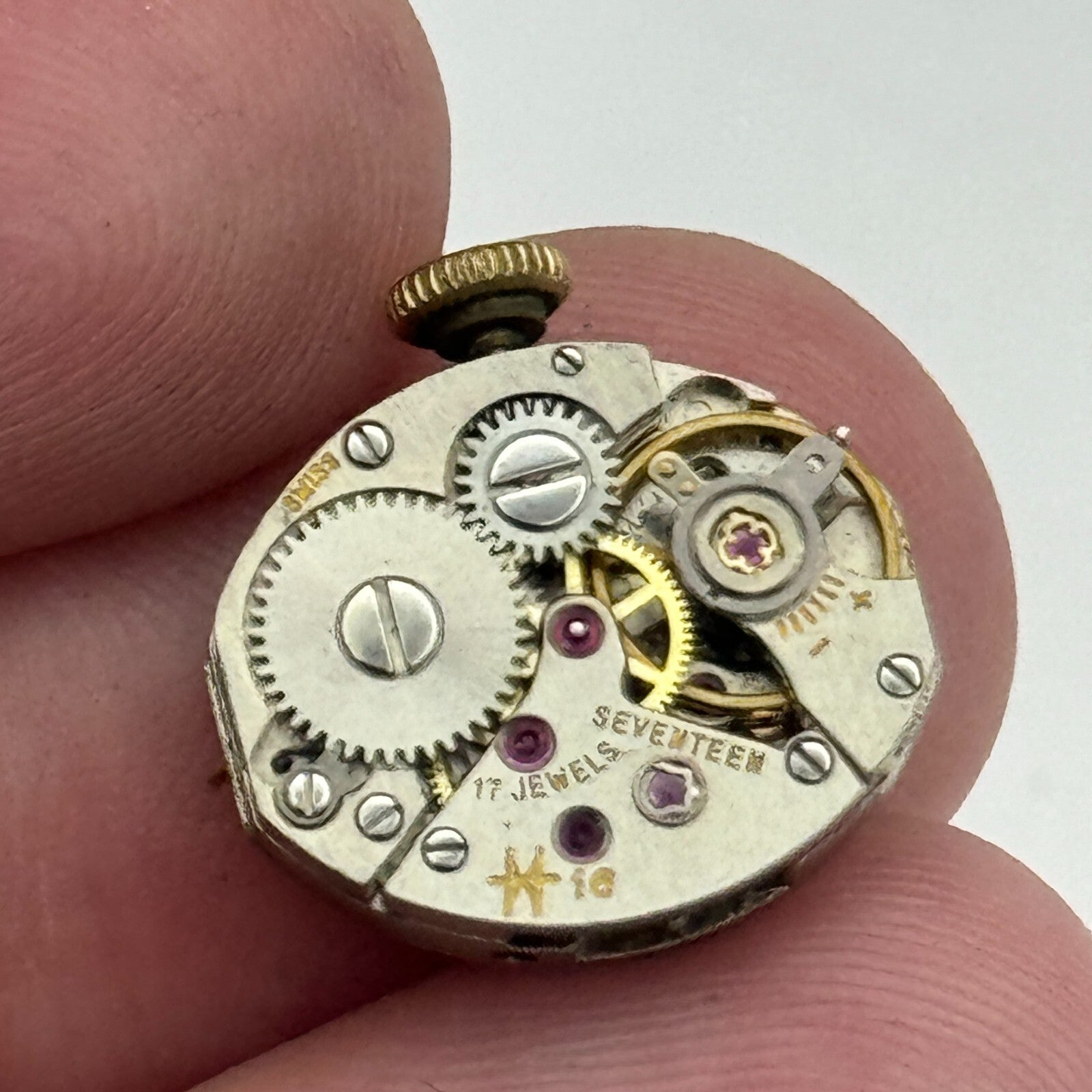 13mm Ladies Hamilton Cal 16 Swiss Manual Wind Vintage Watch Movement PARTS