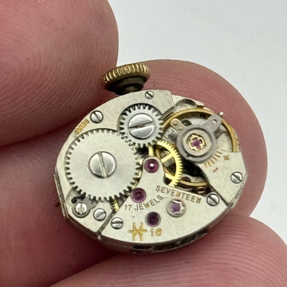 13mm Ladies Hamilton Cal 16 Swiss Manual Wind Vintage Watch Movement PARTS