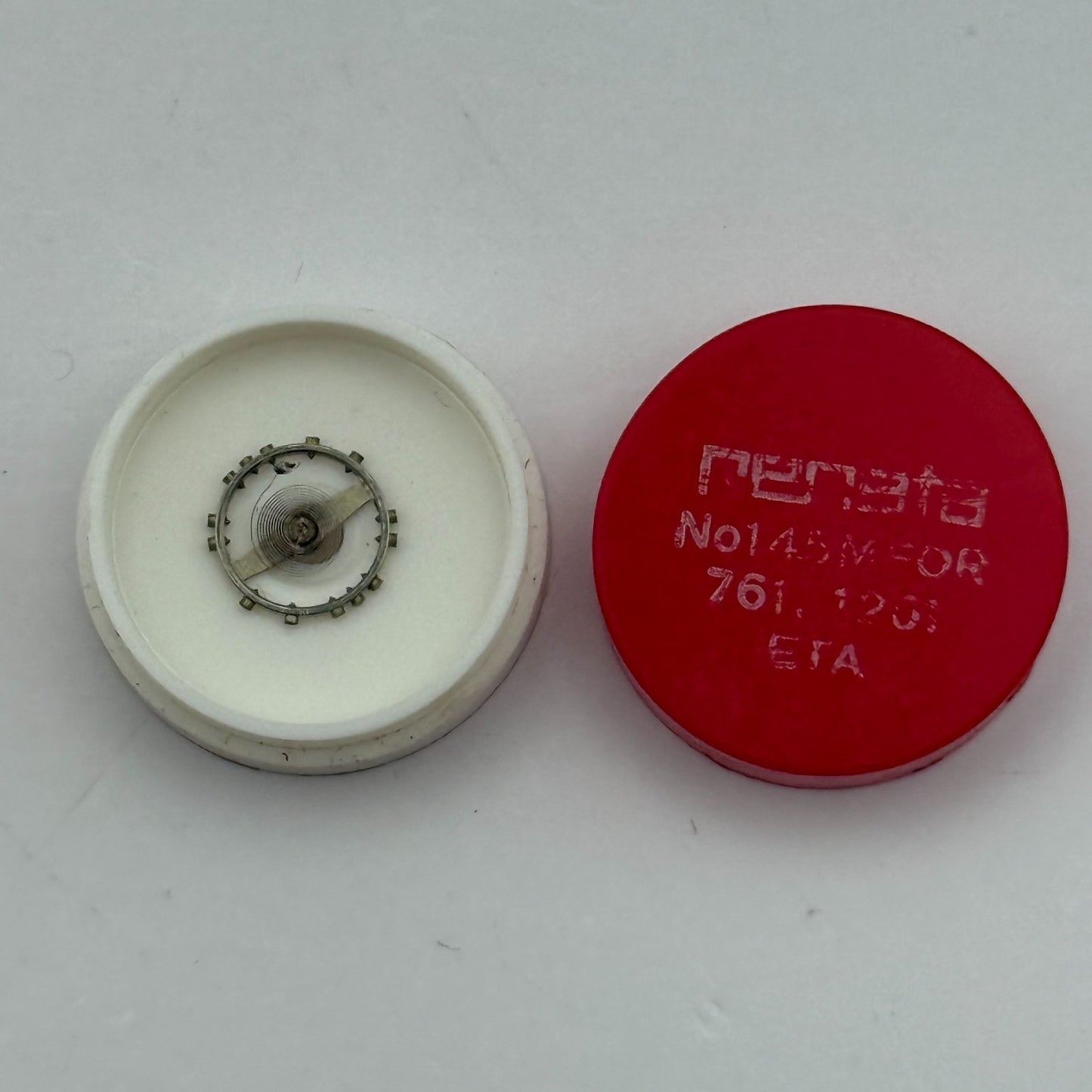 ETA 761 1201 Balance Wheel Complete And Spring  145 M Watch Movement Parts NOS