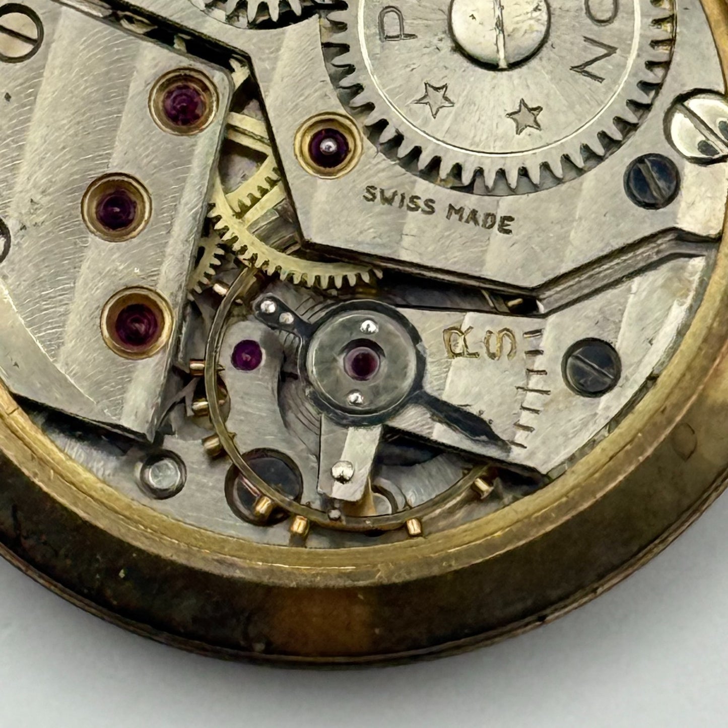 Mappin & Webb Precision Watch Movement Manual Wind Vintage Parts Repair 29.6mm