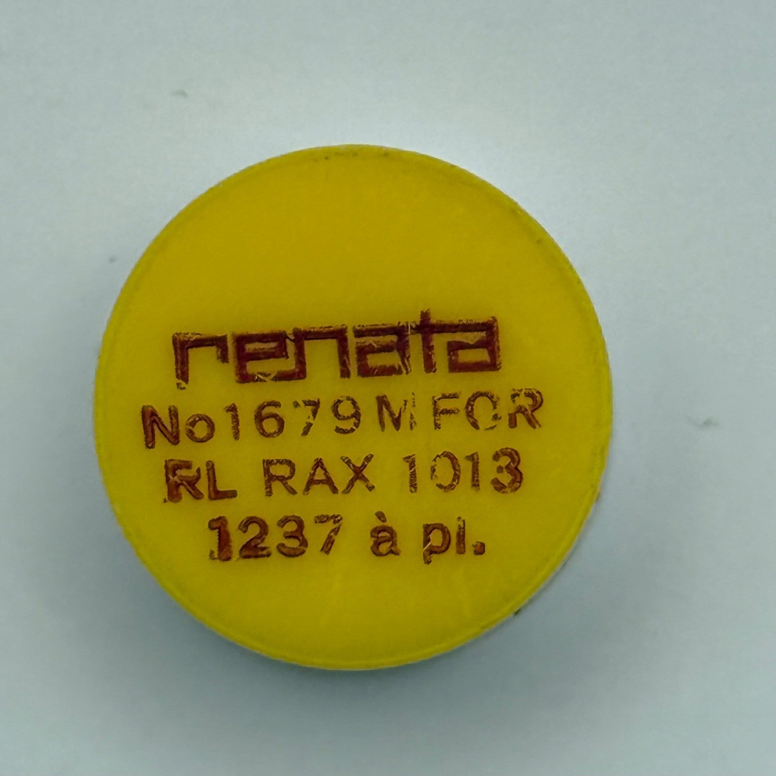 RL Rax 1013, 1237 Balance Wheel Complete And Spring 1679 M Watch Movement Parts 