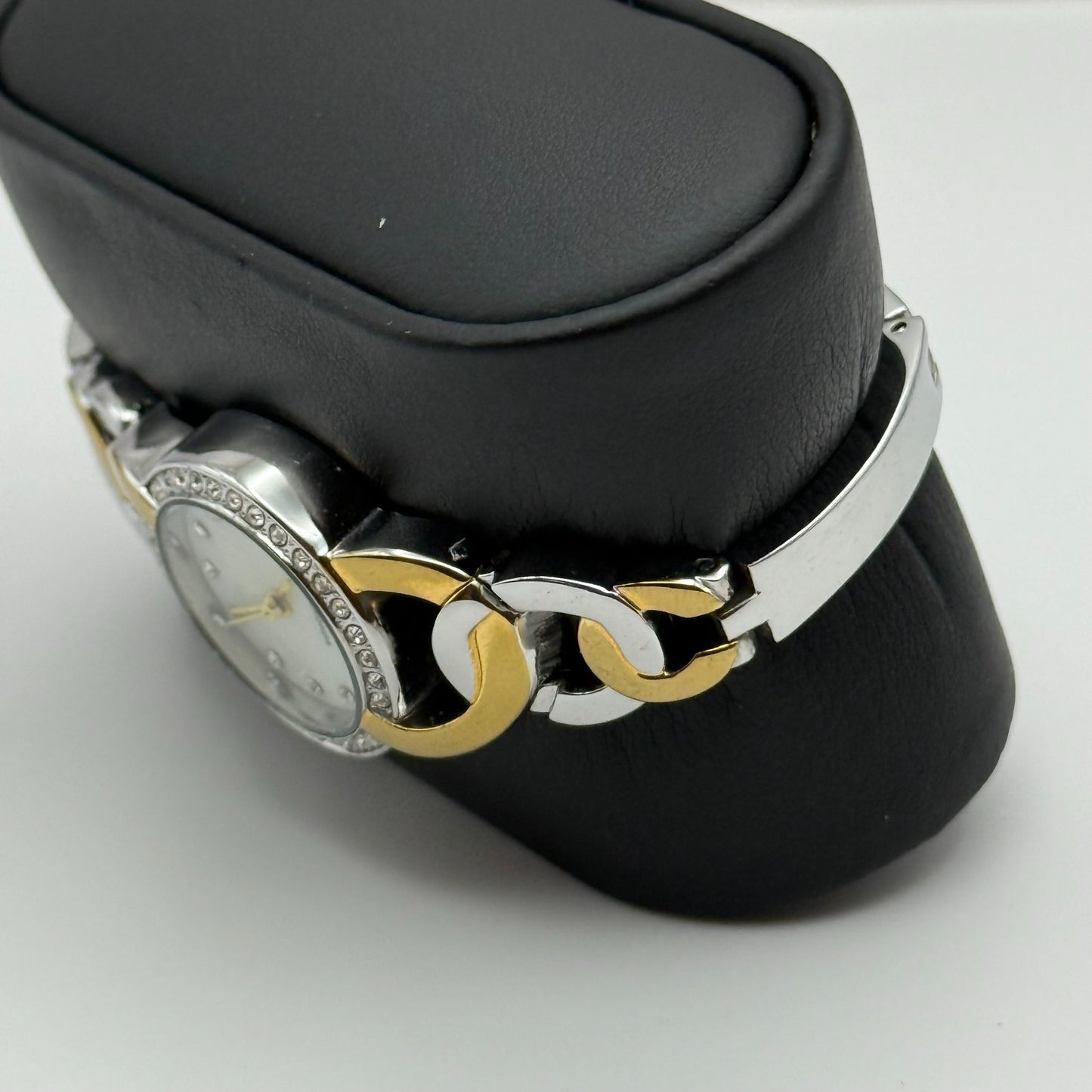 22mm Working Ladies Sekonda Two Tone Jewelled Quartz Japan Watch 6.25 Inches