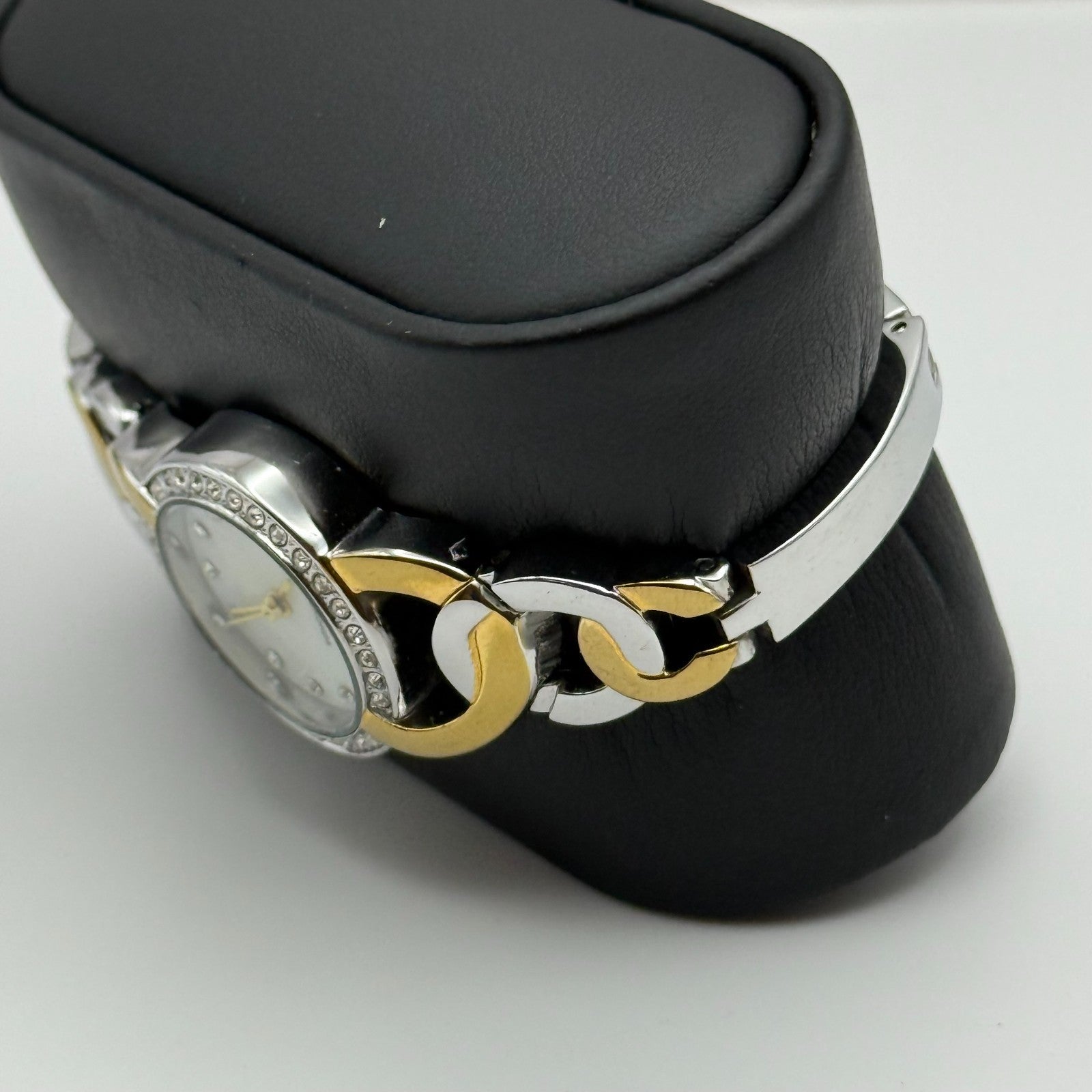 22mm Working Ladies Sekonda Two Tone Jewelled Quartz Japan Watch 6.25 Inches