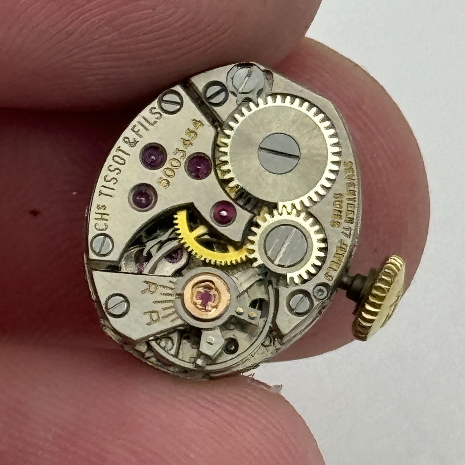 12.9mm Tissot 12.9-E9 Swiss 17 Jewels Manual Wind Ladies Watch Movement PARTS