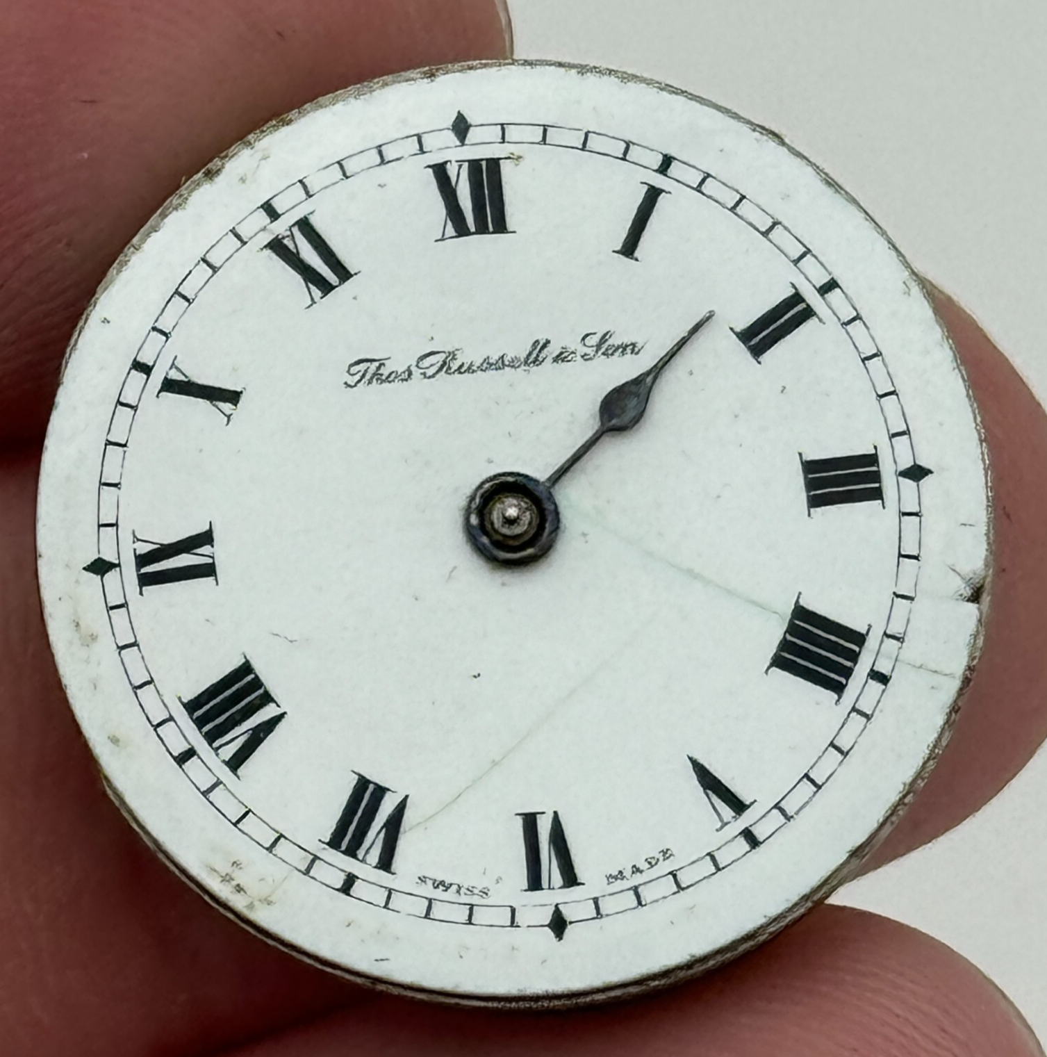 23.6mm Thomas Russell & Son Roman Numerals Trench Watch Manual Wind Movement