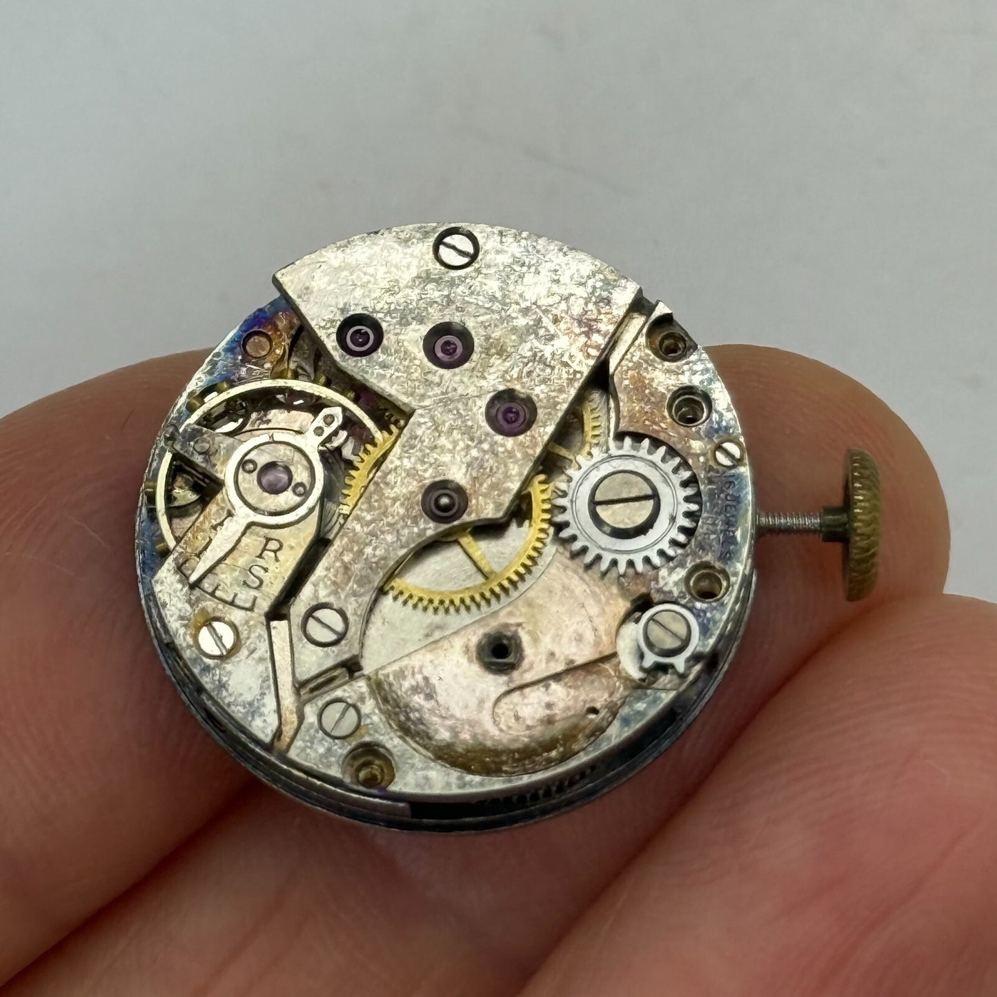 23.6mm Vintage FHF 150 15 Jewels Balance Ok Watch Movement PARTS REPAIR