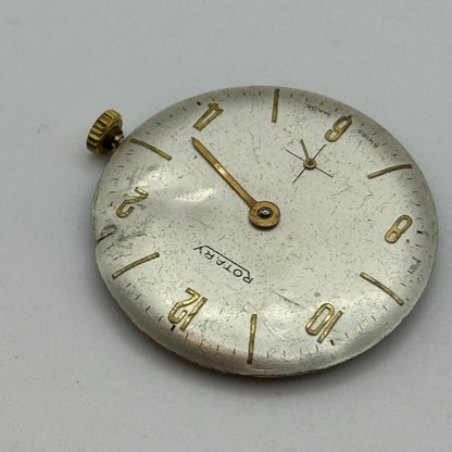 23.5mm Rotary Mens Peseux 320 Manual Wind 15 Jewels Watch Movement PARTS REPAIR