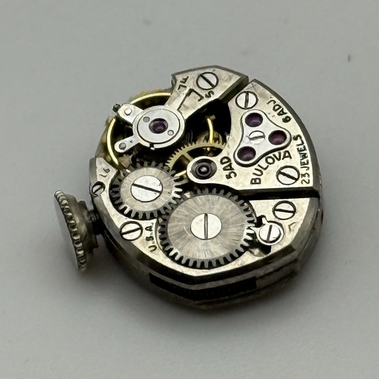 12.9mm Running Vintage Ladies Bulova 5AD Manual Wind Swiss Watch Movement PARTS