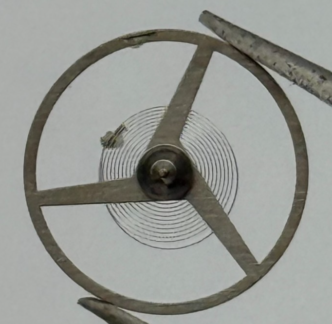 ETA 2390 2401 Balance Wheel Complete And Spring 616 M Watch Movement Parts 