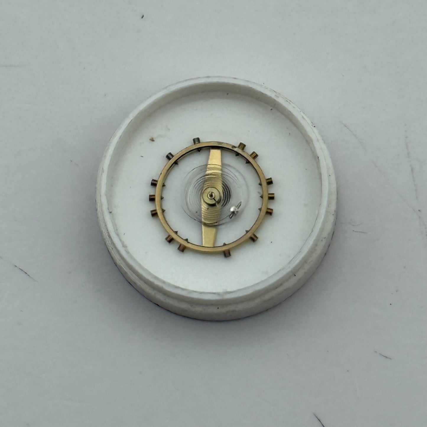 FHF 175 Balance Complete 10 1/2''' Renata Watch Movement Parts Vintage Damaged