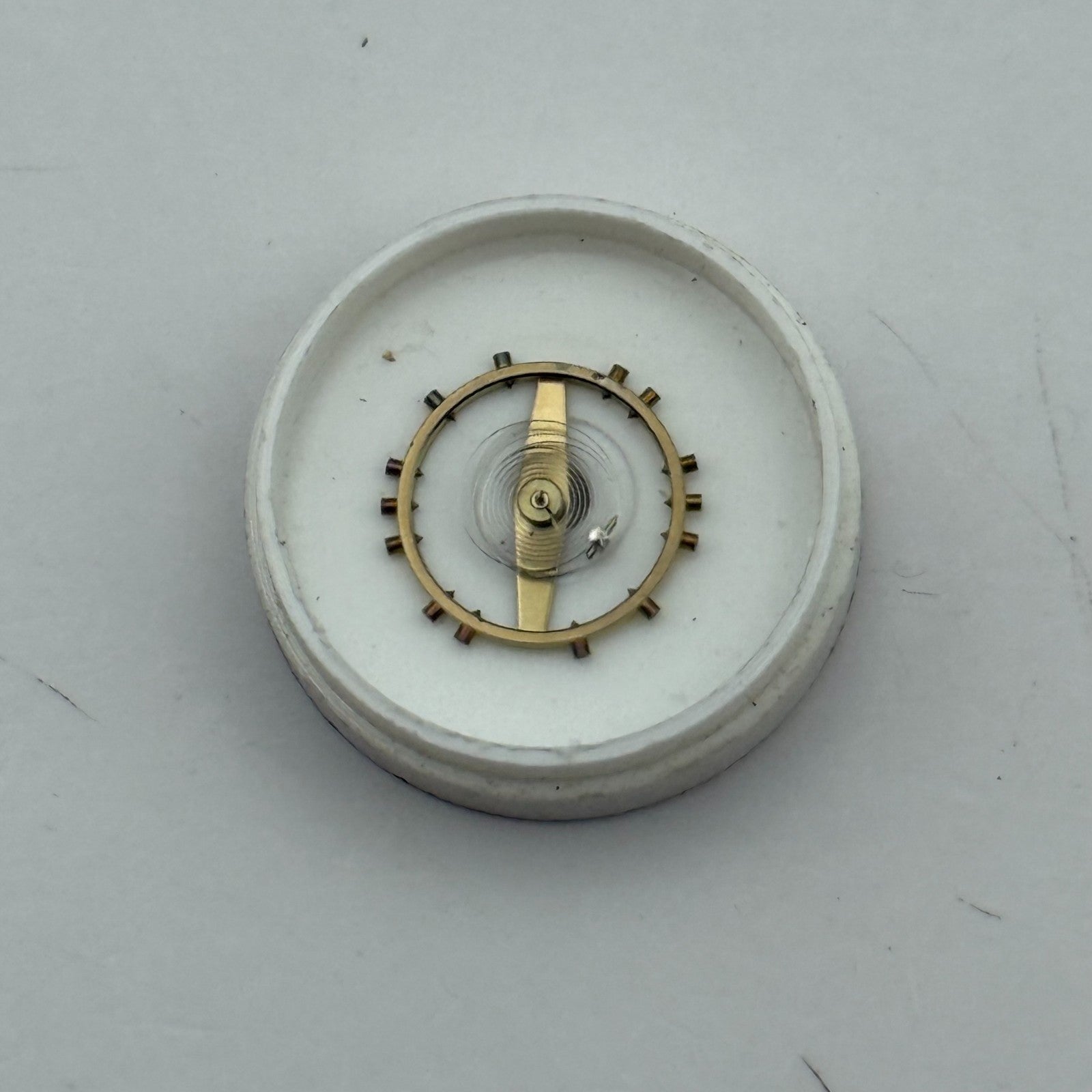 FHF 175 Balance Complete 10 1/2''' Renata Watch Movement Parts Vintage Damaged