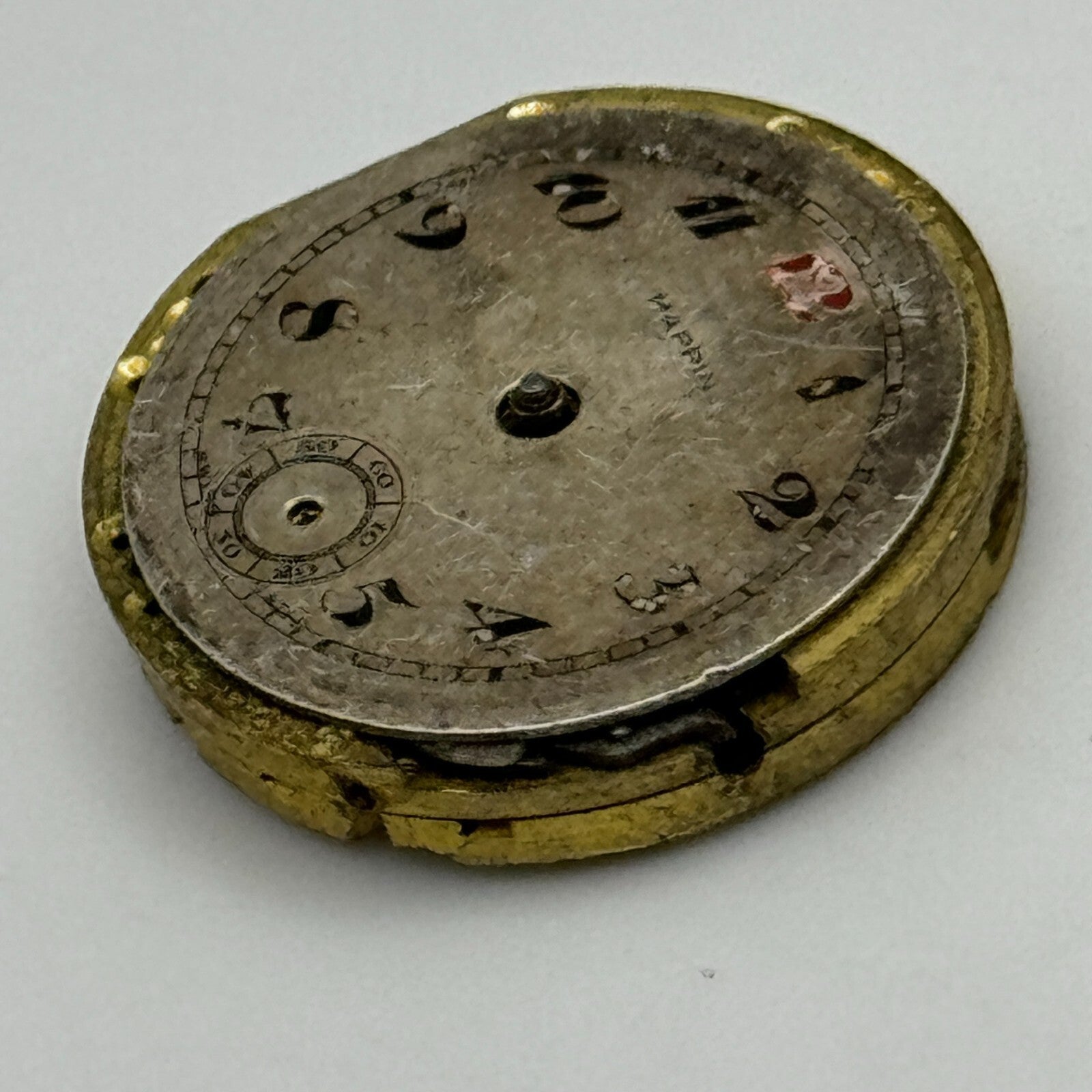 19.8mm Mappin 18 Jewels Sub Seconds Manual Wind Trench Watch Movement PARTS