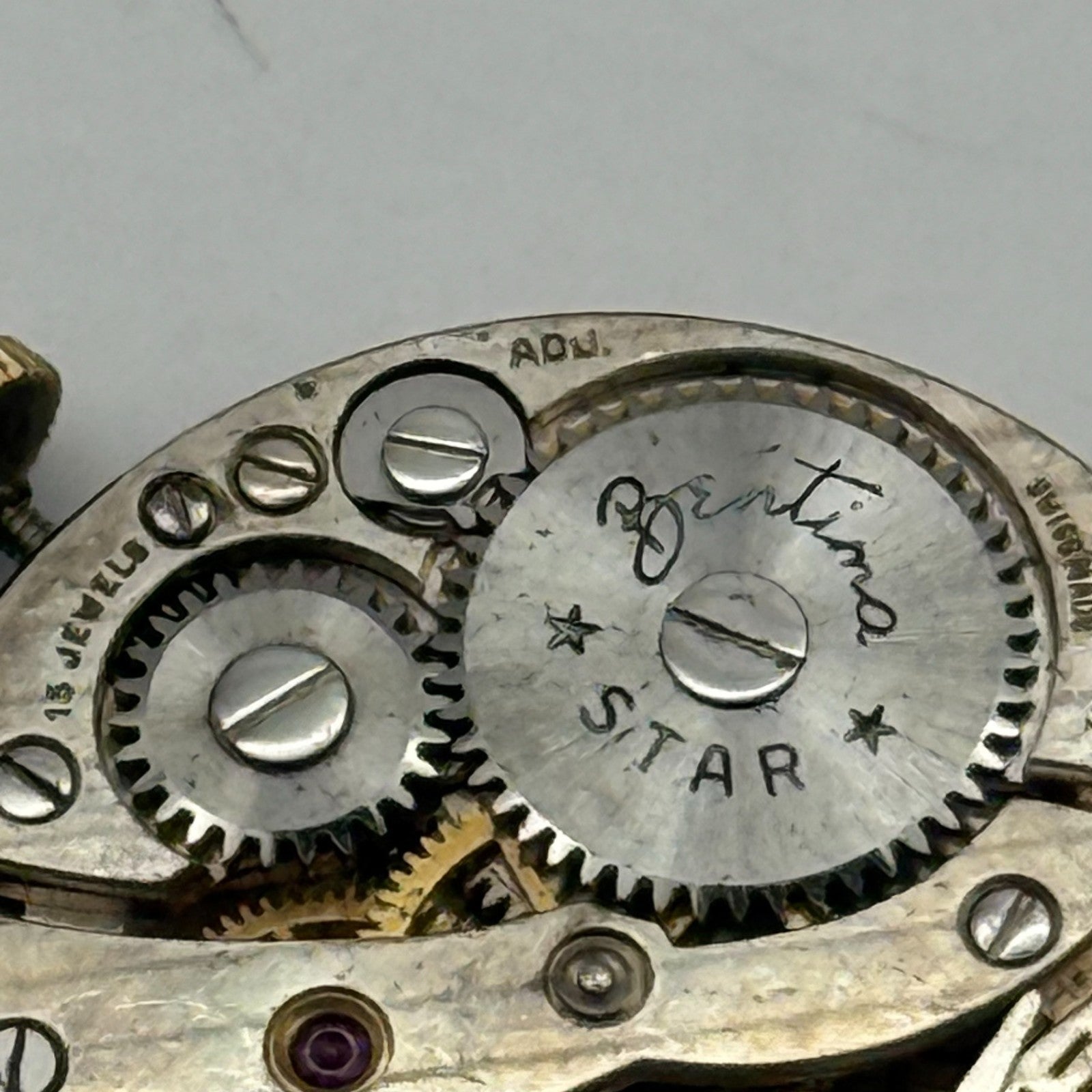 ETA 1260 Watch Movement Bentima Star Manual Wind Vintage Parts Repair 23.6mm