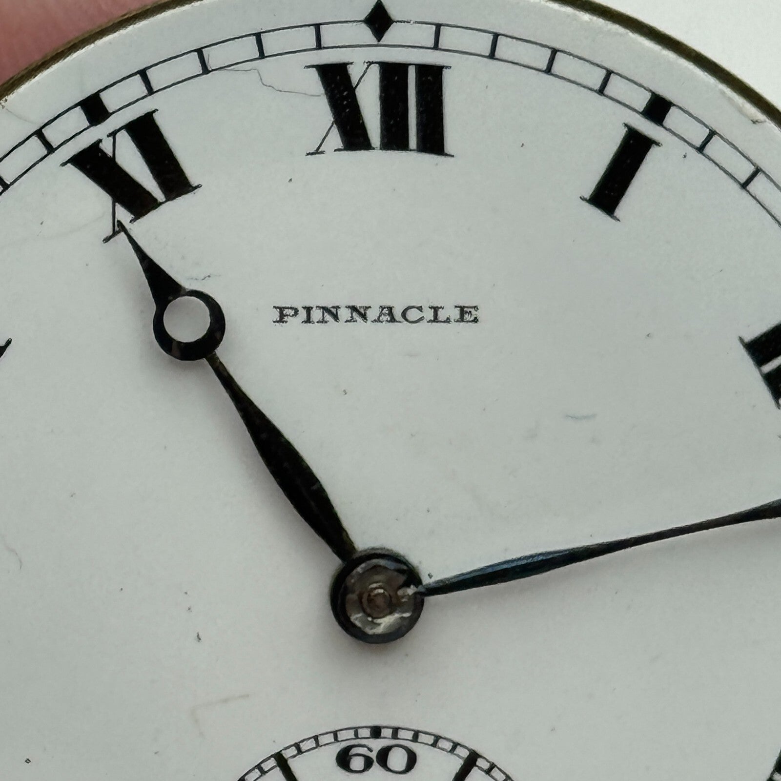 43mm Pinnacle 7 Jewels Sub Seconds Hunter Swiss Pocket Watch Movement PARTS